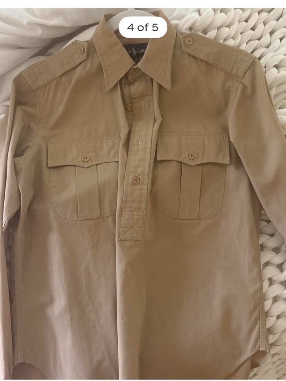 Vintage Ralph Lauren Blue Label Safari Blouse - Picture 4 of 5